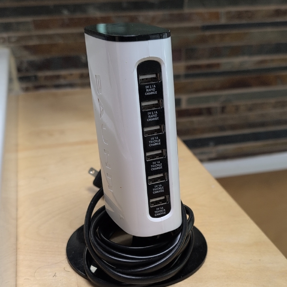 White Multi-Port USB Charger